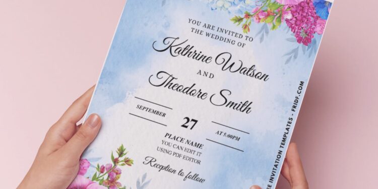 (Easily Edit PDF Invitation) Whimsical Ranunculus Wedding Invitation