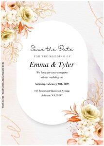 (Easily Editable PDF) Aesthetic Floral And Greenery Wedding Invitation E