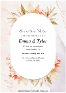 (Easily Editable PDF) Aesthetic Floral And Greenery Wedding Invitation F