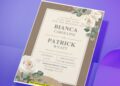 (Easily Edit PDF Invitation) Rustic Rose And Gardenia Wedding Invitation