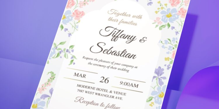 (Easily Edit PDF Invitation) Fairytale Garden Wedding Invitation
