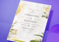 (Easily Edit PDF Invitation) Enchanted Garden Theme Wedding Invitation