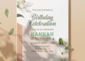 (Easily Edit PDF Invitation) Eclectic Floral Birthday Invitation