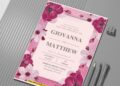 (Easily Edit PDF Invitation) Delicate Spring Poppy Wedding Invitation