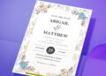 (Easily Edit PDF Invitation) Colorful Hand Drawn Floral Wedding Invitation