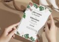 (Easily Edit PDF Invitation) Summer Greenery Wedding Invitation