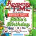 FREE Editable Adventure Time Birthday Invitations