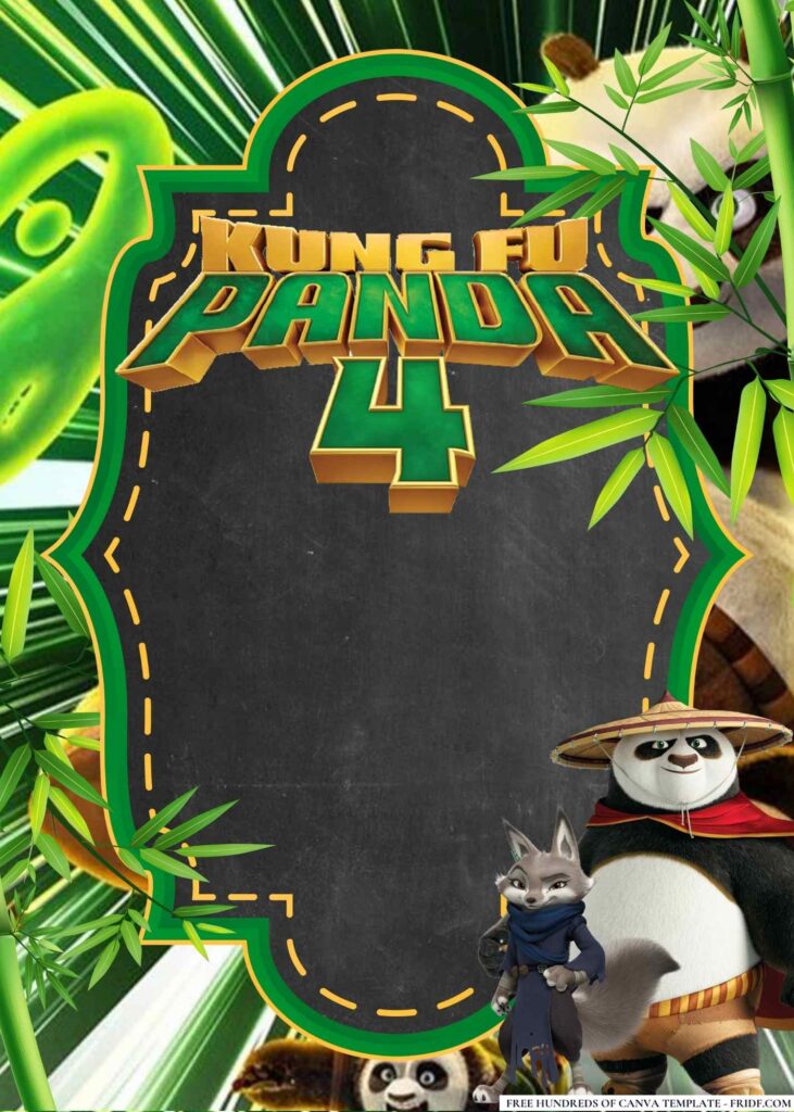 FREE Editable Kung Fu Panda Birthday Invitations - FRIDF - Download ...