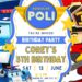 FREE Editable Robocar Poli Birthday Invitations