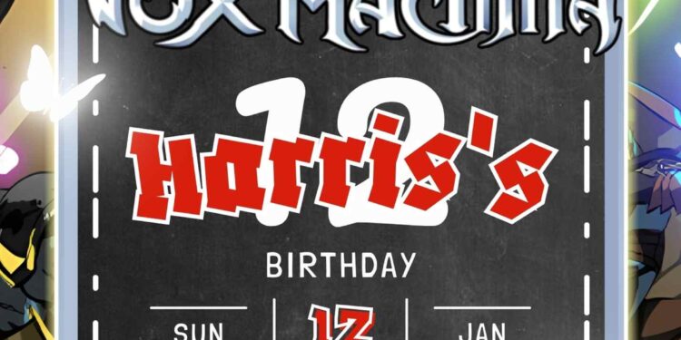 FREE Editable Legend of Vox Machina Birthday Invitations