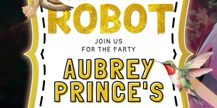 FREE Editable Wild Robot Birthday Invitations