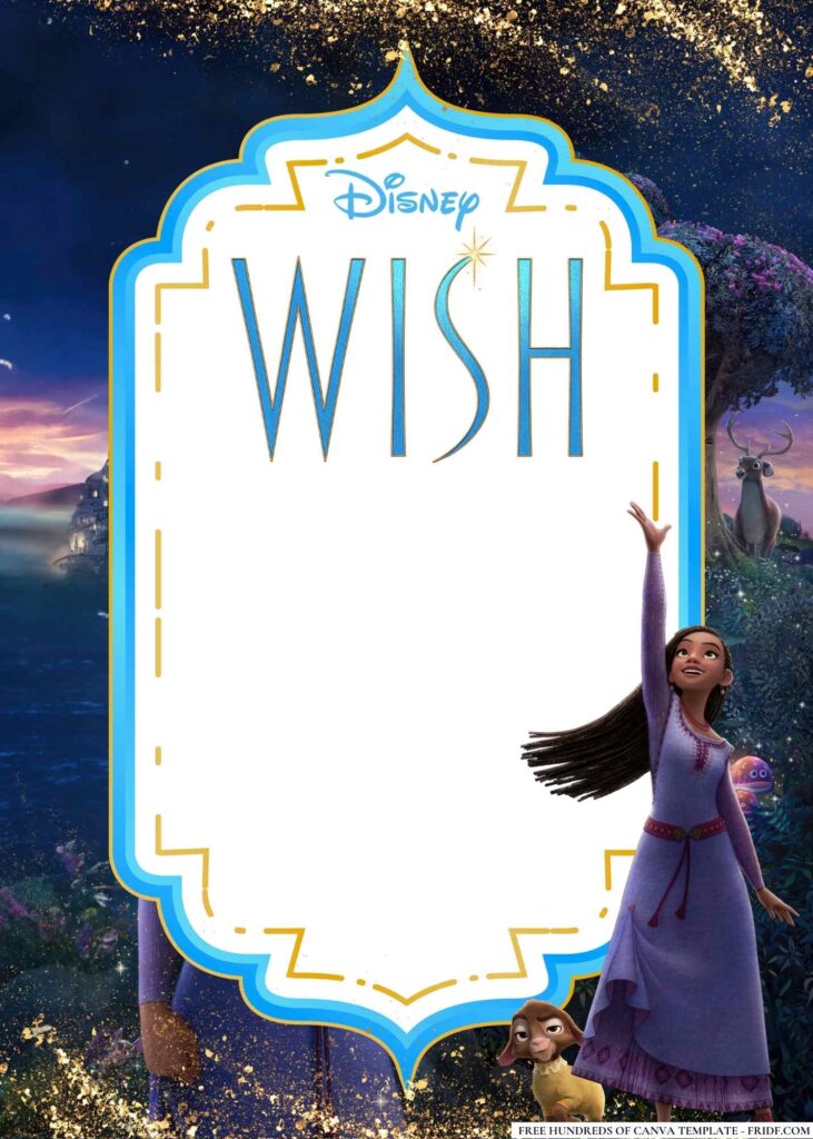 Free Editable Disney Wish Birthday Invitations - FRIDF