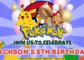 (Free Canva Template) Cute Pokémon Universe Birthday Backdrop Templates