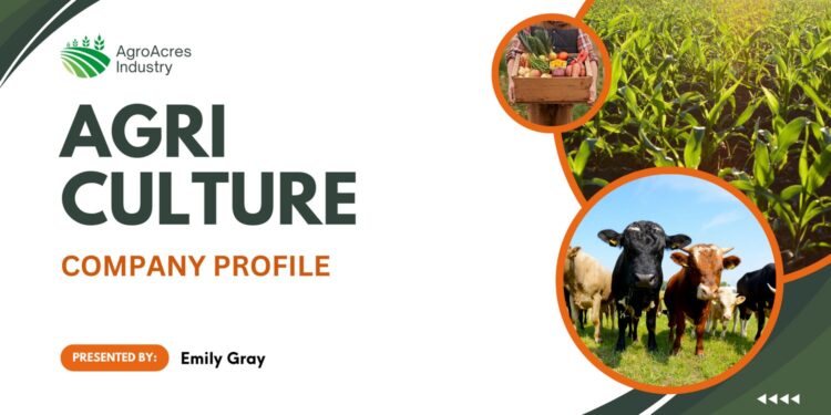 (Free Canva Template) Agriculture Company Profile PPT Slides Templates