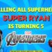 (Free Canva Template) Super Epic Avengers Birthday Backdrop Templates