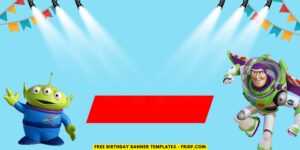 (Free Canva Template) Fun Toy Story Birthday Backdrop Templates B