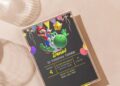 (Free PDF Invitation) Cheerful Super Mario World Birthday Invitation