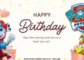 (Free Canva Template) Mighty PAW Patrol Birthday Banner Templates