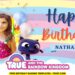 (Free Canva Template) Delightful True And Rainbow Kingdom Birthday Banner Templates