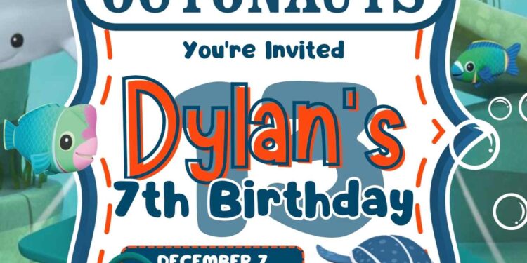 FREE Editable Octonauts Birthday Invitations