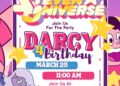 FREE Editable Steven Universe Birthday Invitations