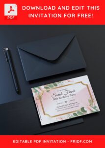 aesthetic floral invitation