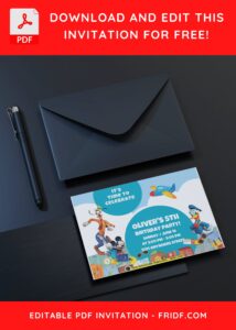 1 8 - Images of (Free PDF Invitation) Mickey Funhouse Kids Birthday Invitation - Template no. 10