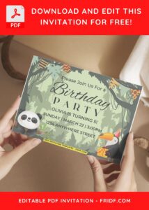 Adorable Baby Panda invitation