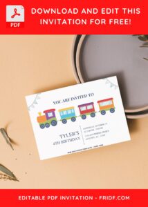 4 15 - Images of (Free PDF Invitation) Boarding Train Birthday Invitation - Template no. 7