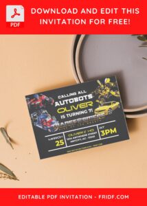 4 18 - Images of (Free PDF Invitation) Transformers Birthday Invitation - Template no. 5