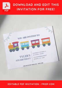 5 15 - Images of (Free PDF Invitation) Boarding Train Birthday Invitation - Template no. 6