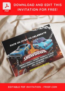 7 19 - Images of (Free PDF Invitation) Fire Sparks Hot Wheels Birthday Invitation - Template no. 4