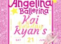 FREE Editable Angelina Ballerina Birthday Invitations