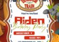 FREE Editable Dinosaur Train Birthday Invitations