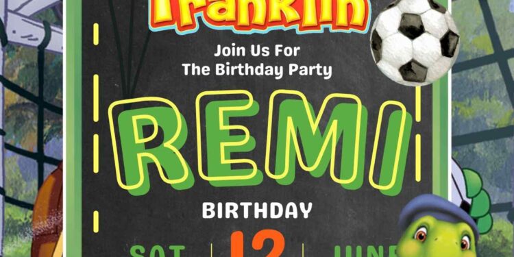 FREE Editable Franklin Birthday Invitations 