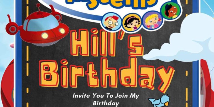 FREE Editable Little Einsteins Birthday Invitations