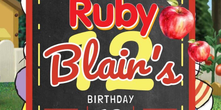 FREE Editable Max & Ruby Birthday Invitations