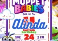 FREE Editable Muppet Babies Birthday Invitations