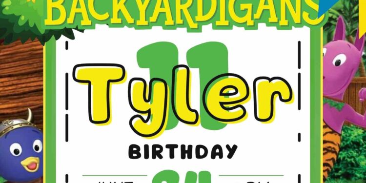 FREE Editable Backyardigans Birthday Invitations