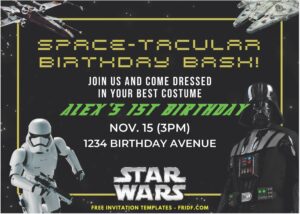 Star Wars Birthday Invitation 