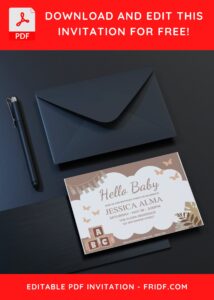 Cute Bohemian Birthday Invitation