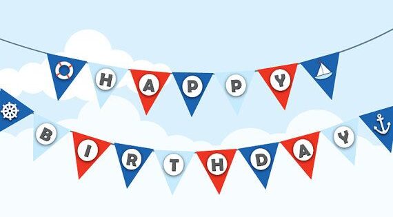 Nautical Bunting Flag Garland