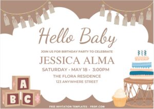 Boho Birthday Invitation 