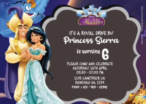 ( FREE Editable PDF ) Magical Aladdin Birthday Invitation Templates