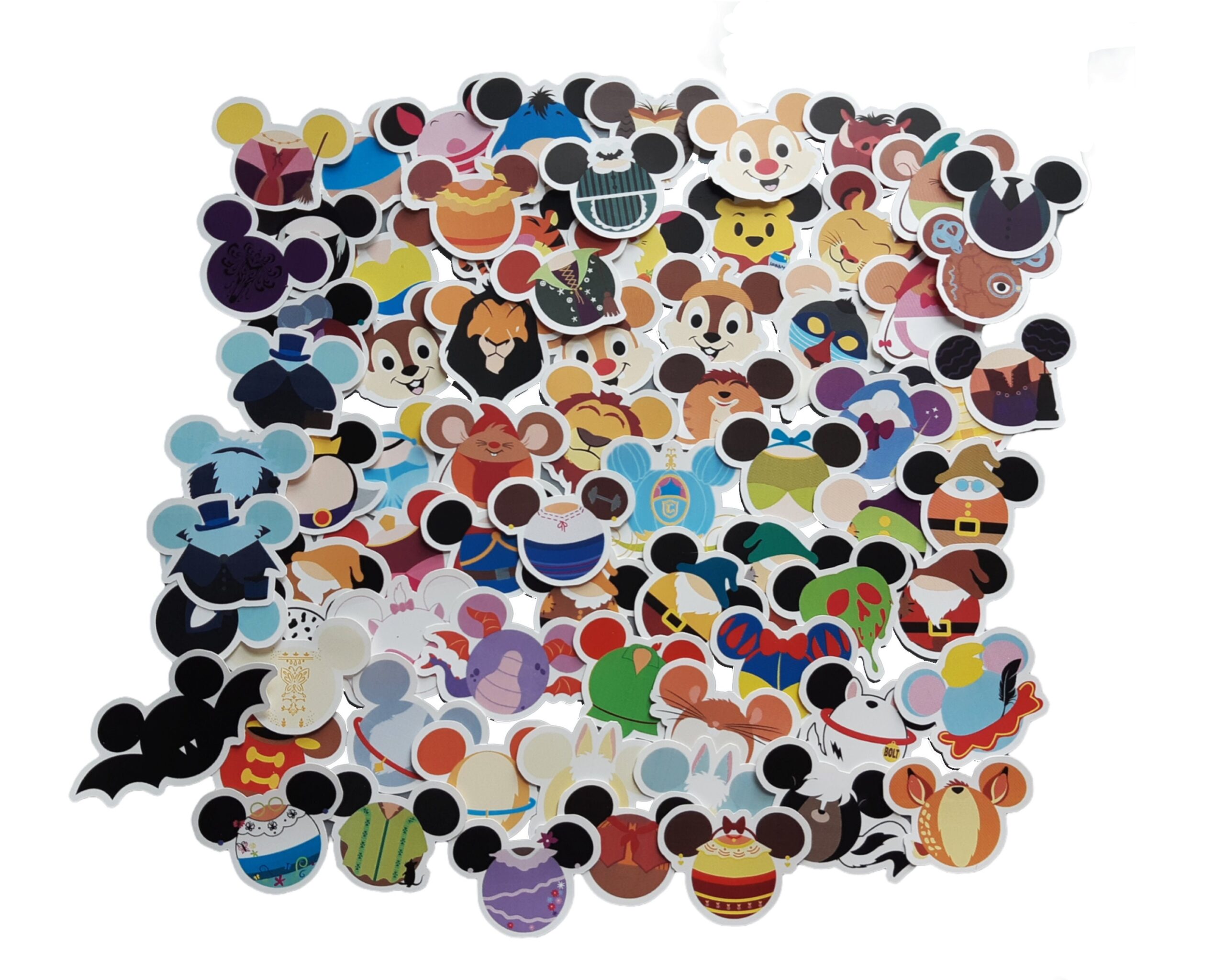 Colorful Hidden Mickey Disney Stickers