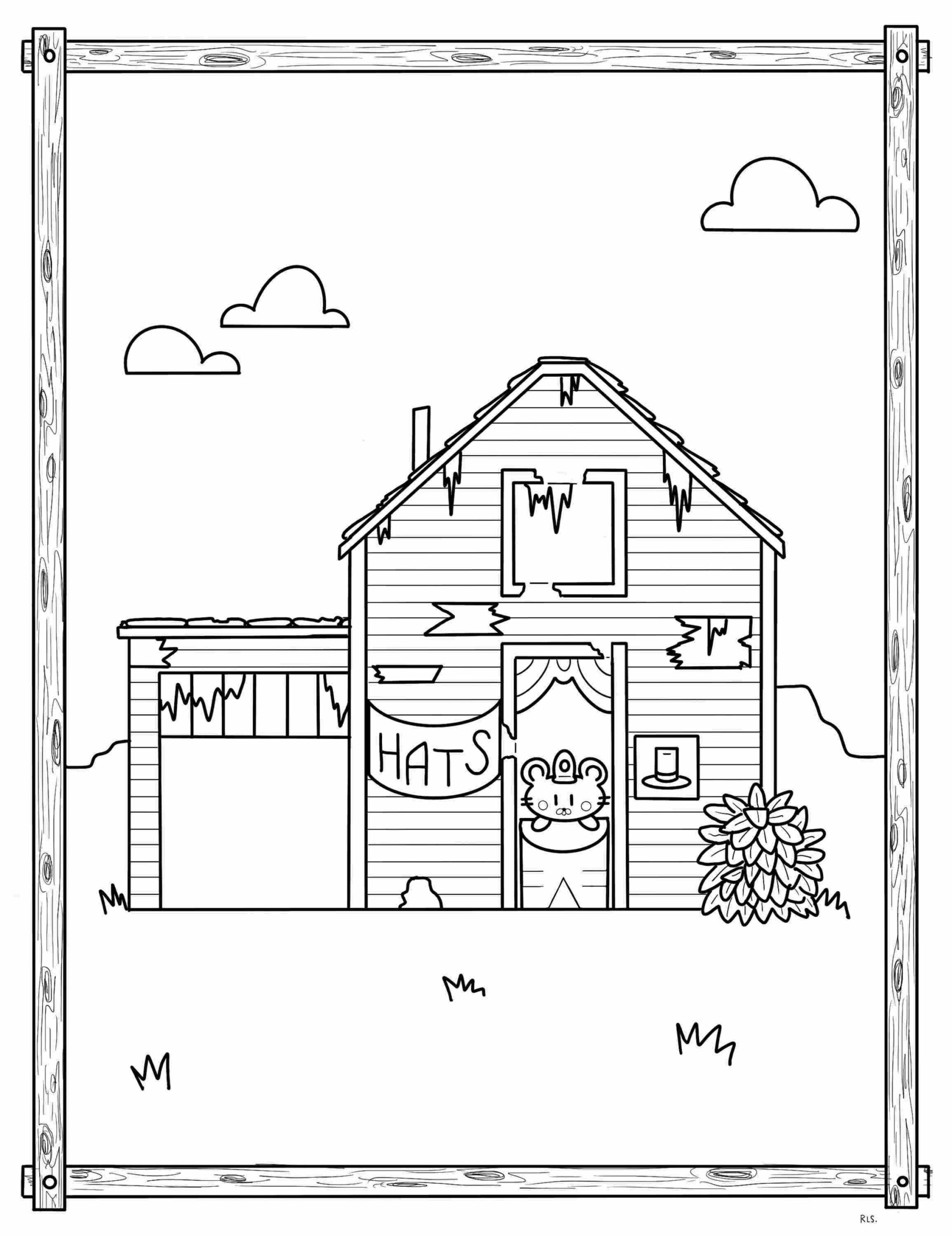 Stardew Valley Barnyard Farmhouse Coloring Pages Templates