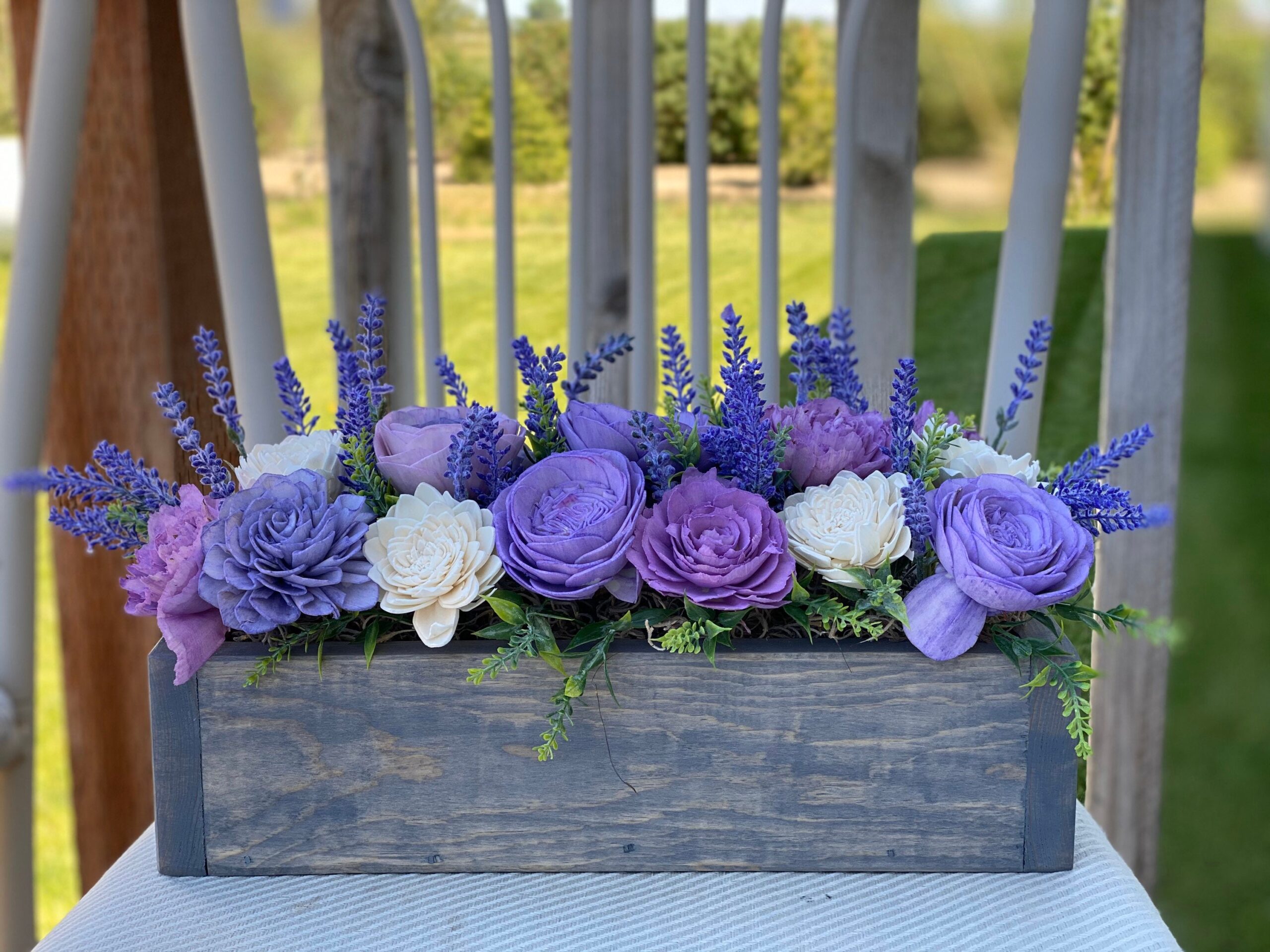 Faux Purple Roses