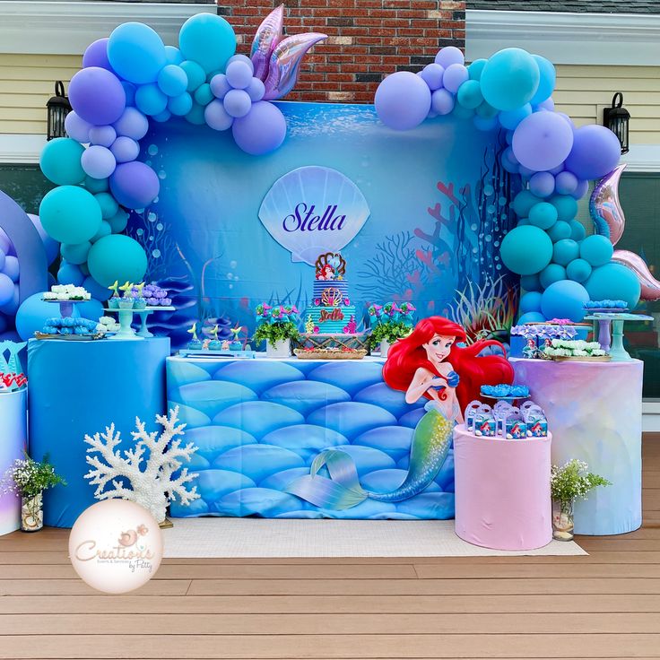 Ariel Little Mermaid Birthday Party Planner