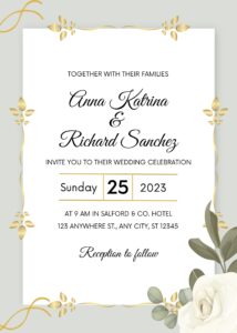 (FREE Editable PDF) Soft Cotton Spring Floral Wedding Invitation Templates