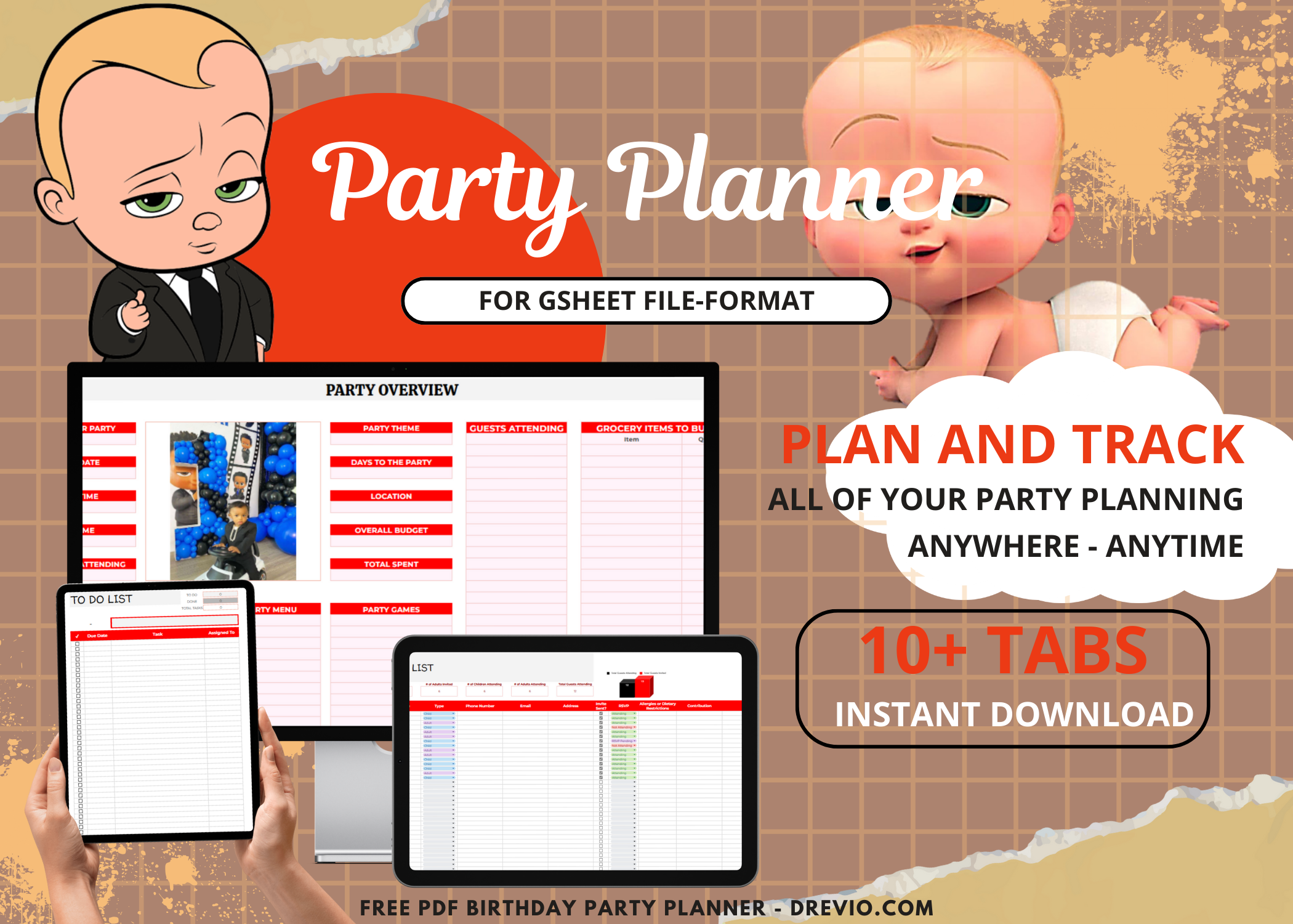 Boss Baby Birthday Party Planner